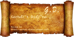 Gerhát Diána névjegykártya